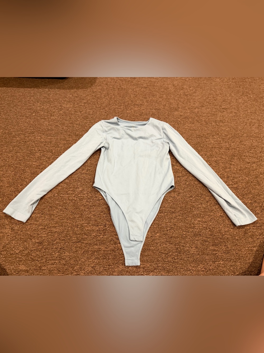 Like NEW!  new day Light Blue Long Sleeve One-Piece Bodysuit L
